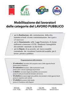 124 – Vertenza Pubblico Impiego – Il volantino della mobilitazione