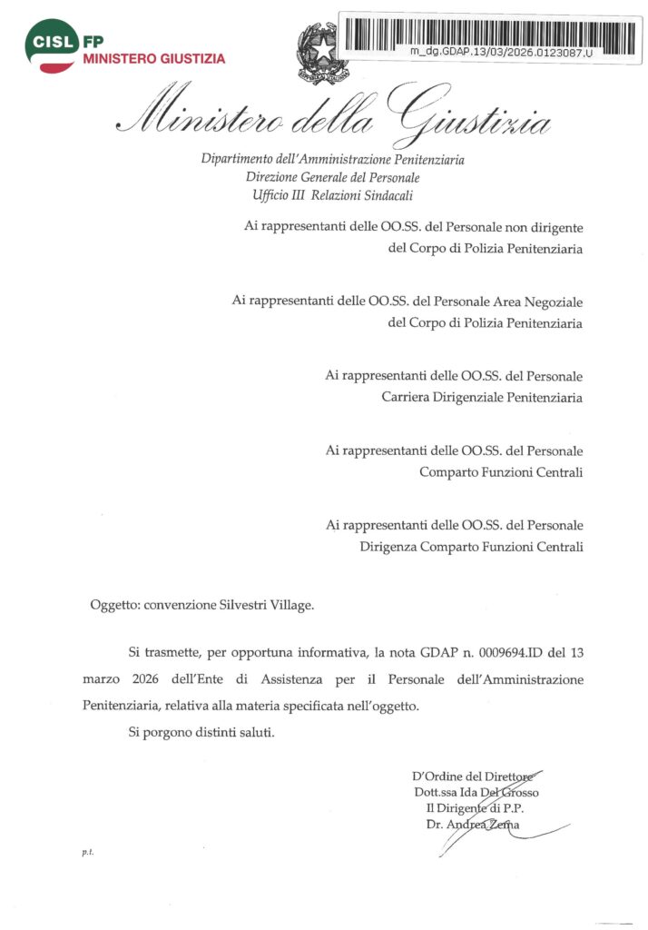 88 – EAP – CONVENZIONE SILVESTRI VILLAGE – LA NOTA DELL’ENTE