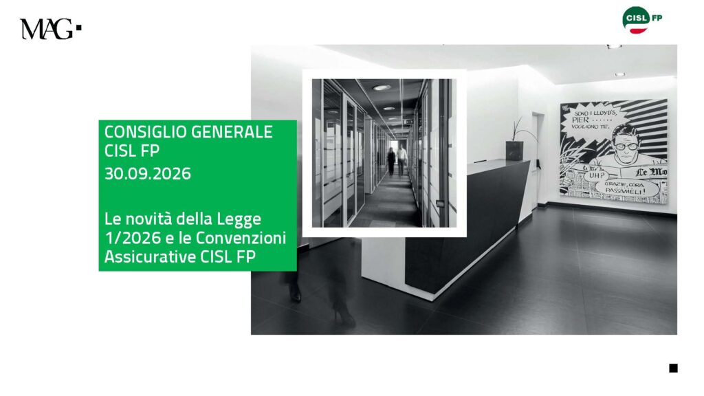 294 – LE NOVITÀ DELLA LEGGE 1/2026 E LE CONVENZIONI ASSICURATIVE CISL FP – LE SLIDES DELLA FEDERAZIONE NAZIONALE